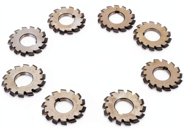 Gear Cutter Hilitand 8‑Piece Involute Set 55mm OD 14.5°-3