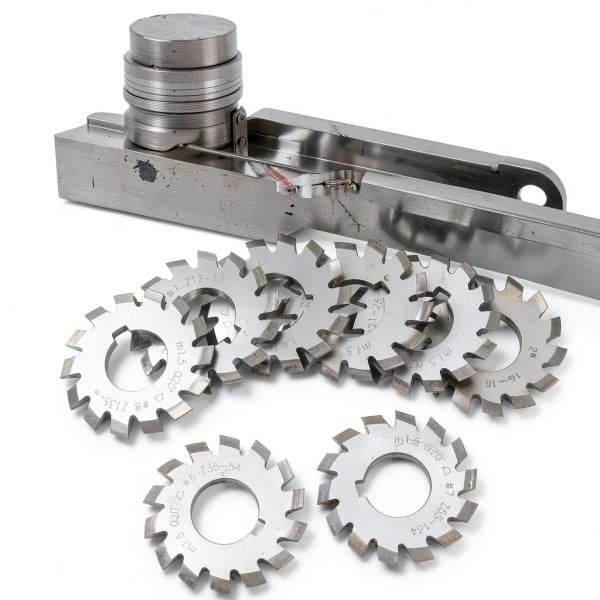 8Pcs Gear Cutters Gear Milling Cutter Set High Speed Steel Cutting Tool M1.5 20° 5mm 6mm-5