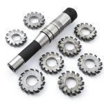 DP16 PA14-1/2 Bore22 Involute Gear Cutter 8pcs R8 Arbor EVNSIX-0