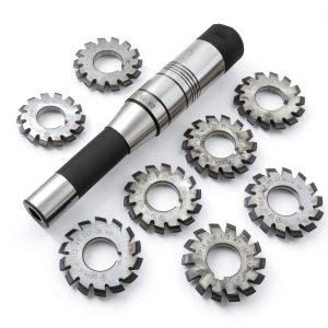 DP16 PA14-1/2 Bore22 Involute Gear Cutter 8pcs R8 Arbor EVNSIX-0