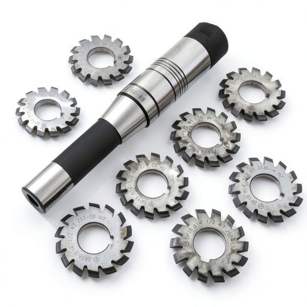 DP16 PA14-1/2 Bore22 Involute Gear Cutter 8pcs R8 Arbor EVNSIX-0