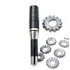 7/16" 22mm R8 Shank Milling Arbor Cutter Holder + 8 Gear Cutters-5
