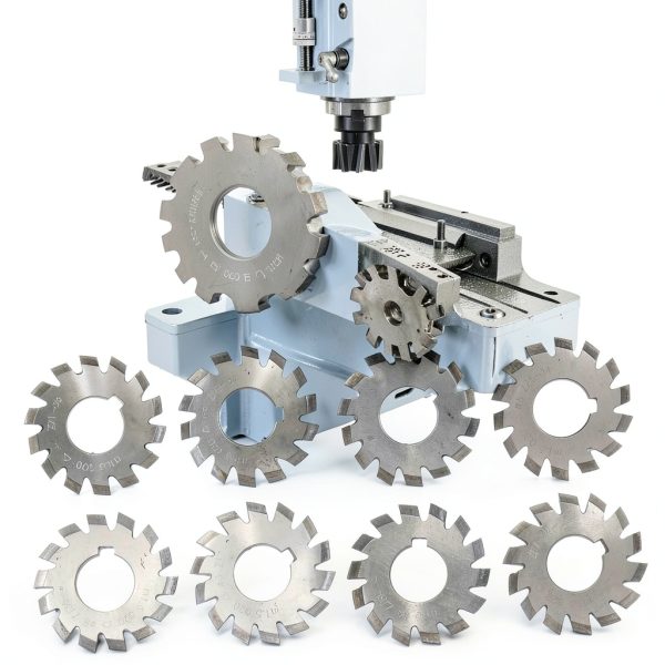 8Pcs Gear Cutters Gear Milling Cutter Set High Speed Steel Cutting Tool M1.5 20° 5mm 6mm-1