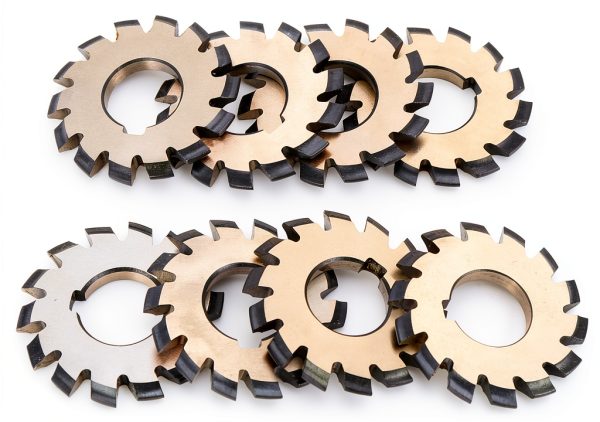 Gear Cutter Hilitand 8‑Piece Involute Set 55mm OD 14.5°-0