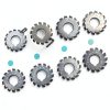 DP16 PA14-1/2 Bore22 Involute Gear Cutter 8pcs R8 Arbor EVNSIX-4