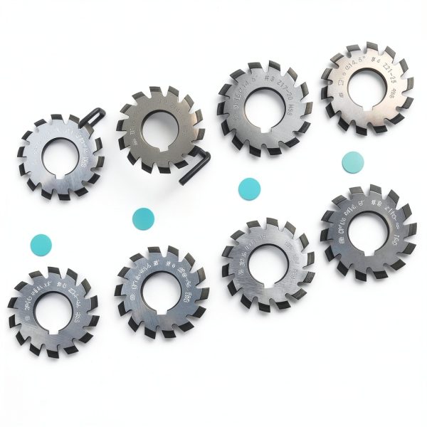 DP16 PA14-1/2 Bore22 Involute Gear Cutter 8pcs R8 Arbor EVNSIX-4