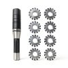 7/16" 22mm R8 Shank Milling Arbor Cutter Holder + 8 Gear Cutters-6