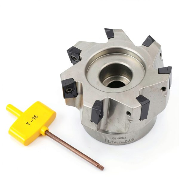 OSCARBIDE 3x1 Indexable Face Mill 3" Diameter 7 Flutes Coolant Thru-0