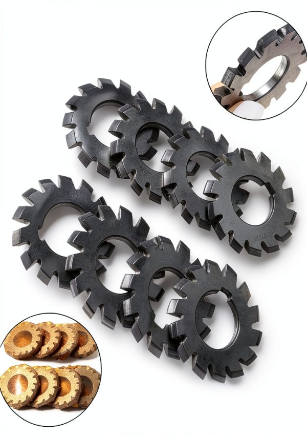 Gear Cutter Set 8 Pcs High Speed Steel Involute M1 20° PA Cloudpower-5