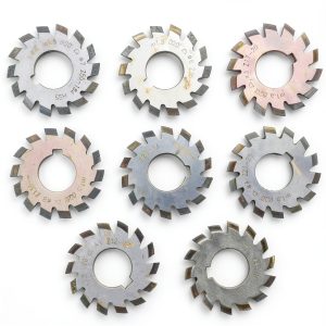 Gear Cutter Eujgoov 8Pcs Speed Steel 20 Pressure Angle M1.5 5x6mm-0
