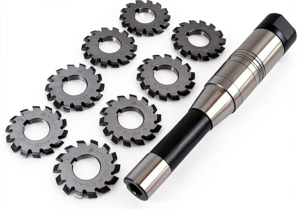 HSS Involute Gear Cutter DP16 PA14-1/2 IWONGO – 8pcs R8 Arbor Set-0