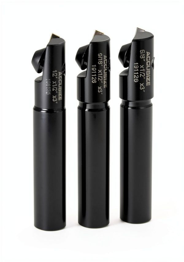 Accusize Industrial Tools Miniature Indexable End Mill Set 3 Pc 1/2"-8