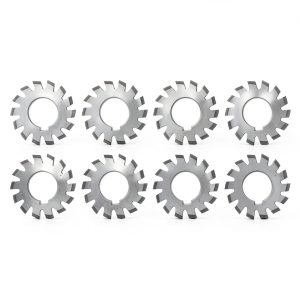 Garosa 8Pcs M11-8 Involute Gear Cutters High Speed Steel 20°-0